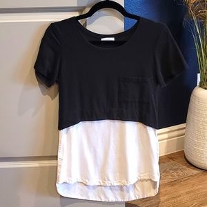 Black and white shirt